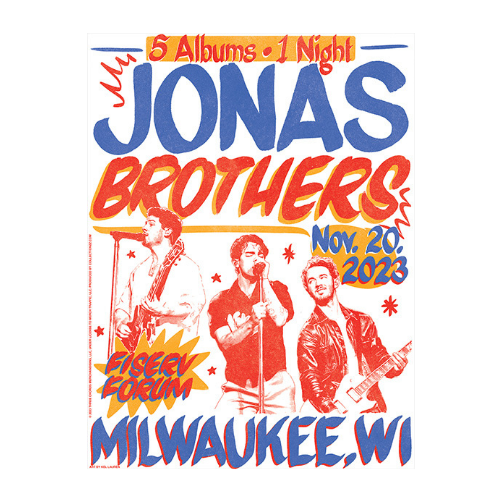 MILWAUKEE POSTER Jonas Brothers