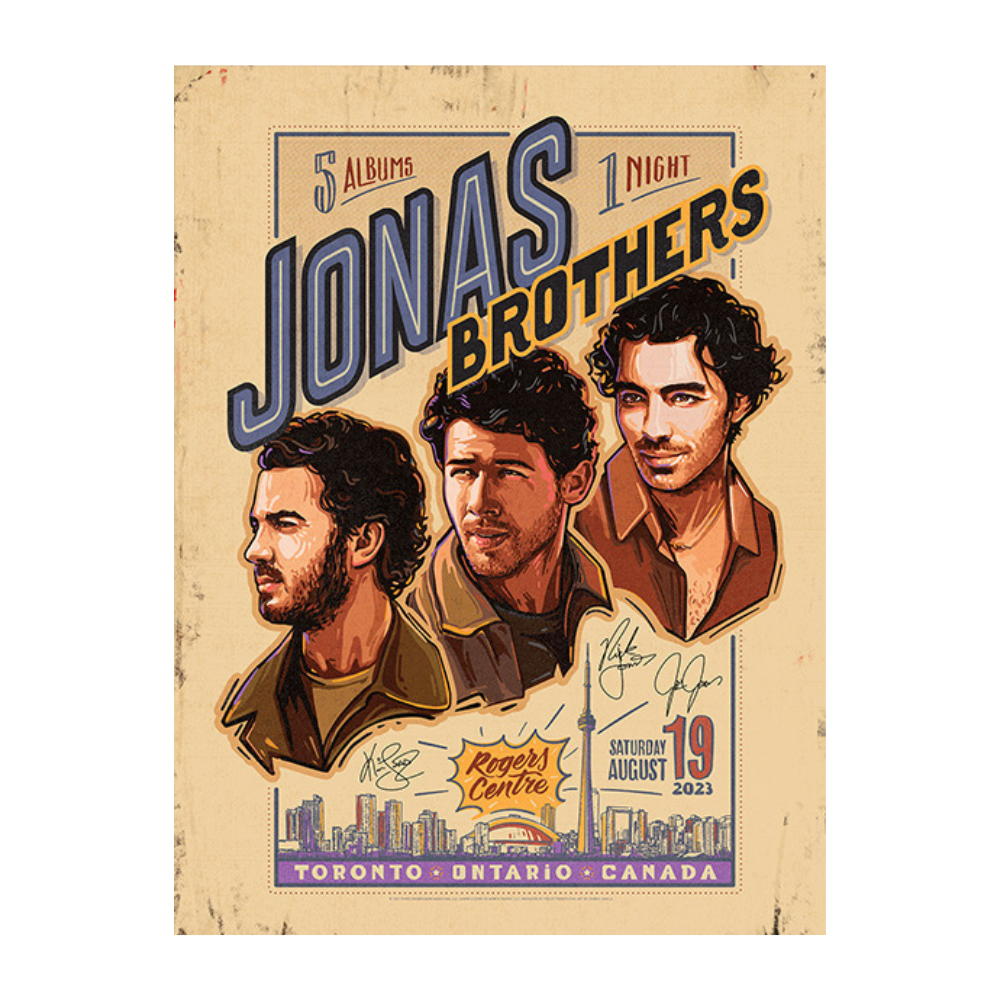 TORONTO POSTER Jonas Brothers
