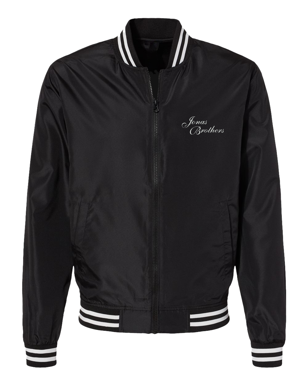 Vintage Crest Varsity Bomber Jacket – Jonas Brothers Vintage Crest Varsity Bomber Jacket – Jonas Brothers
