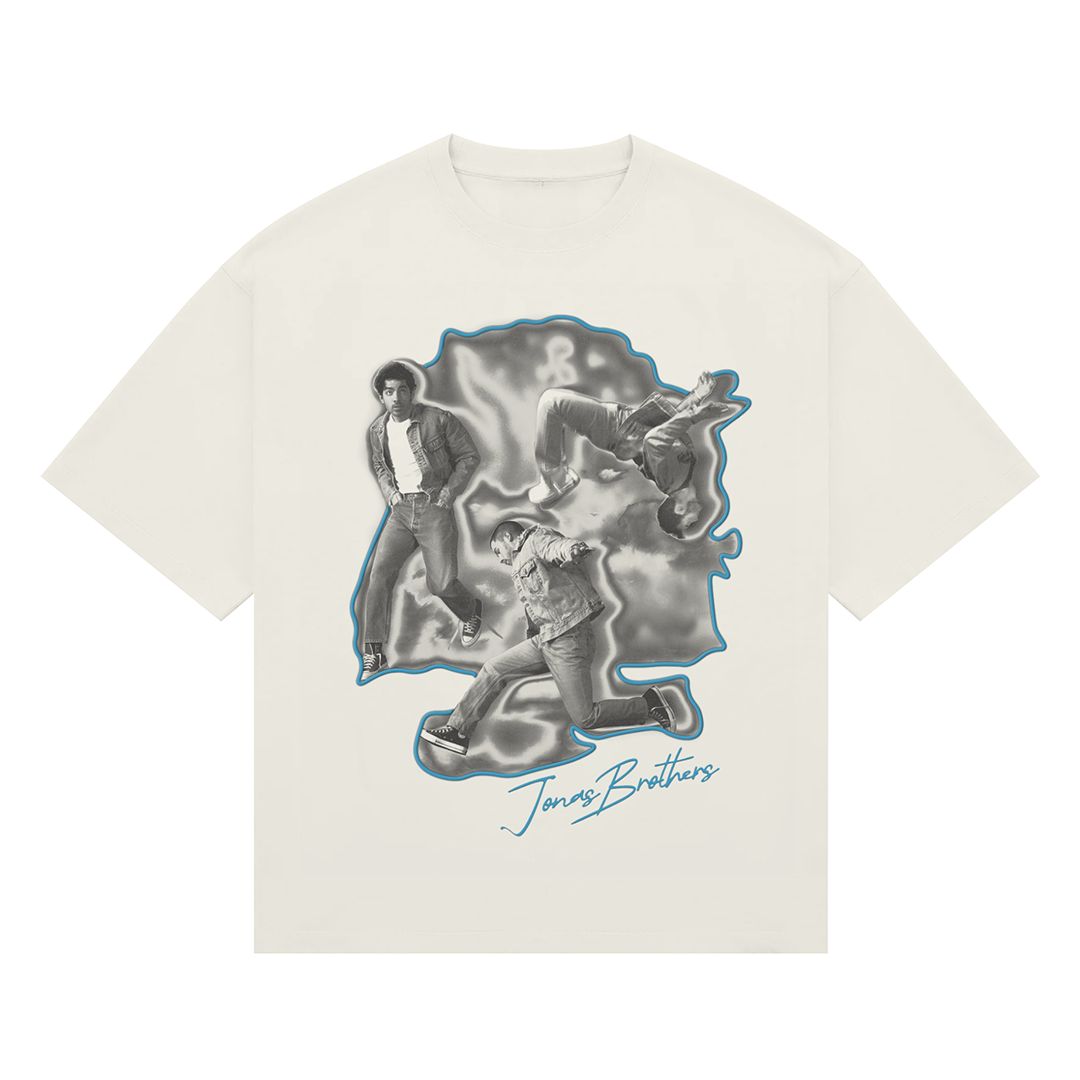 Love Me To Heaven Grey Airbrush Tee – Jonas Brothers