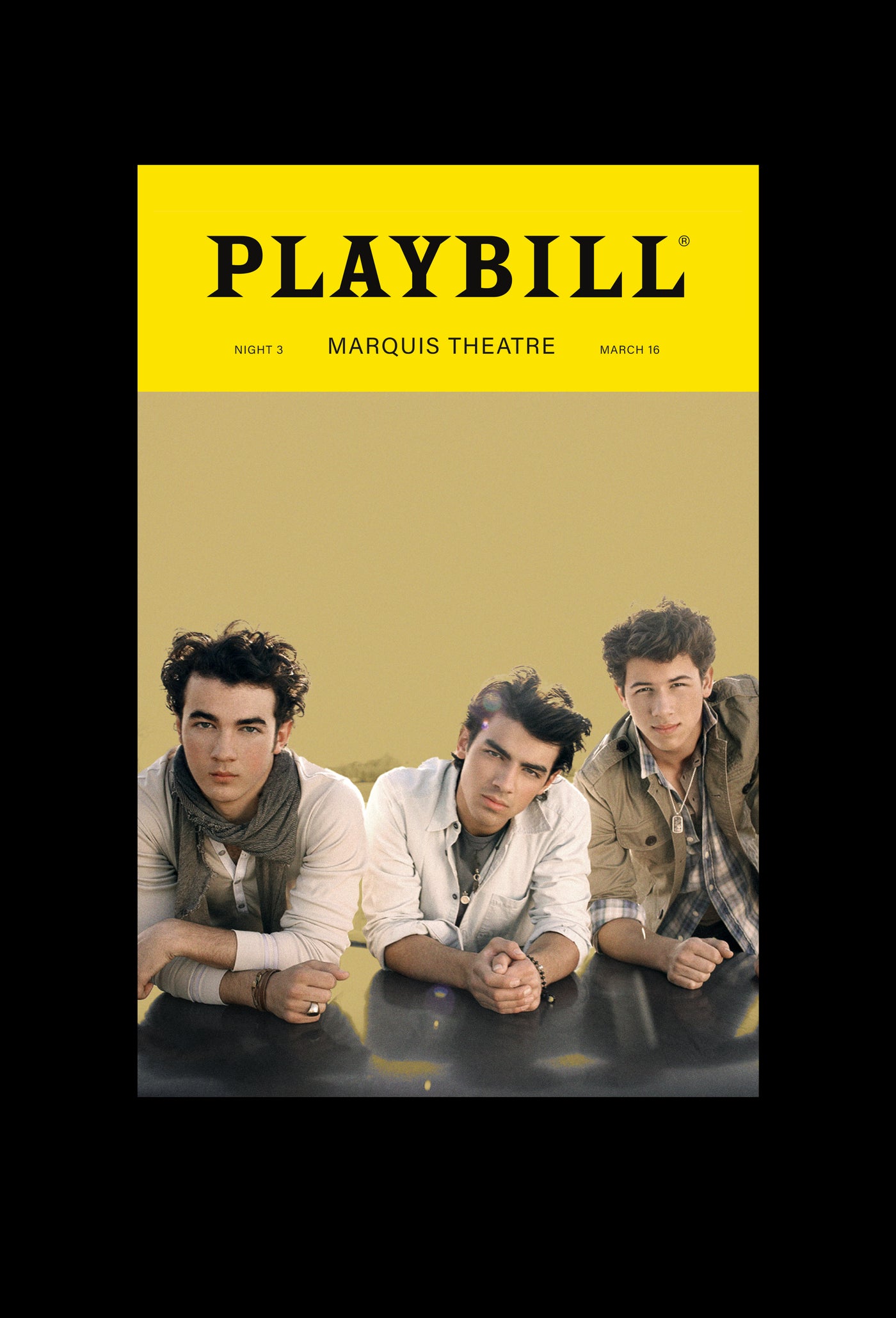 Poster - Playbill Night Three - Lines, Vines and Trying Times