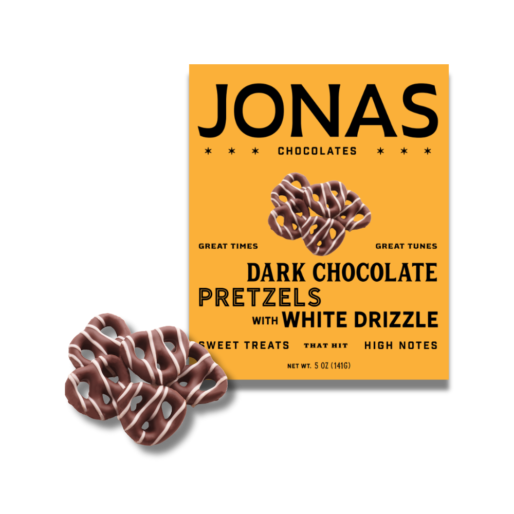 Chocolates JONAS - Pretzels de chocolate amargo - 5oz