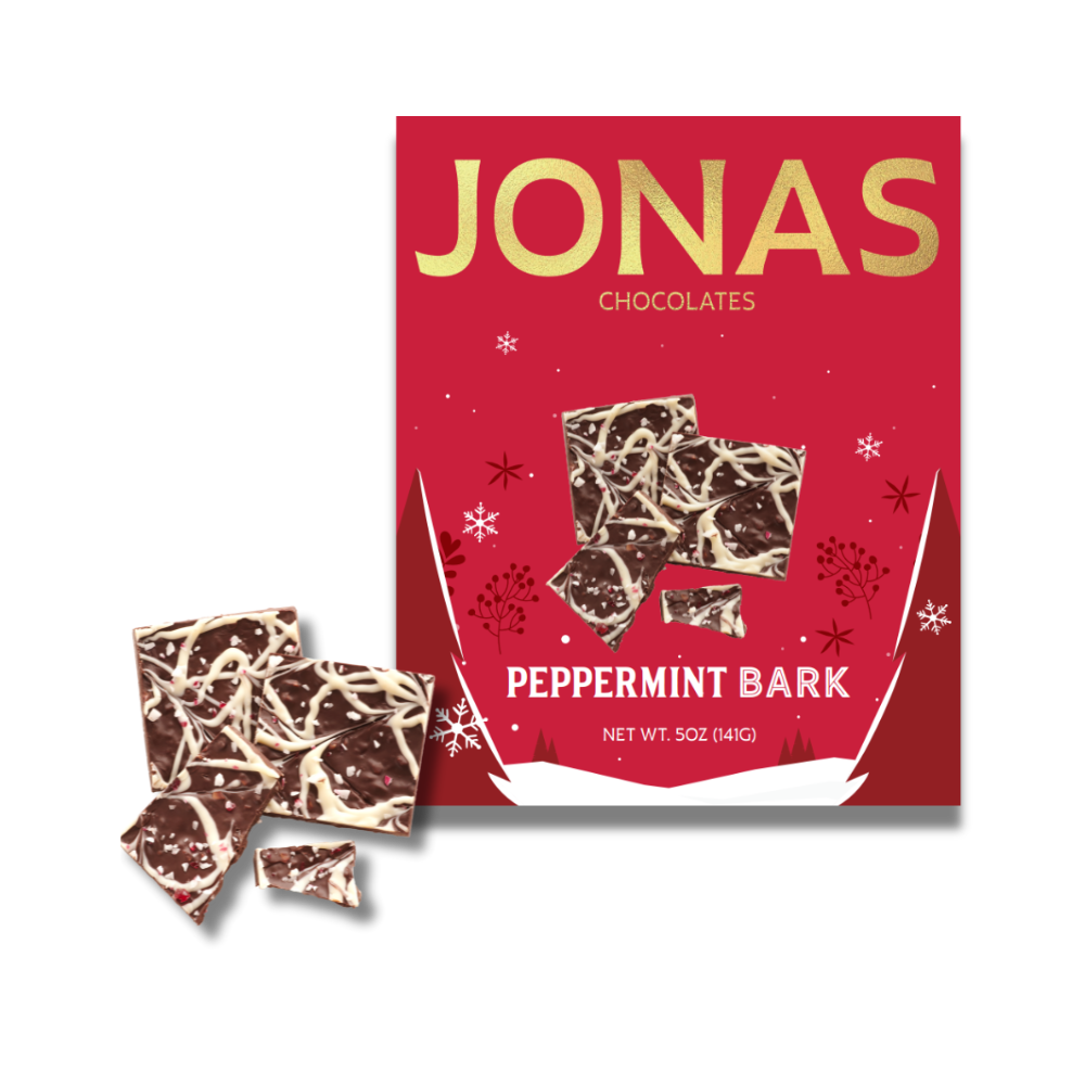 JONAS Chocolates - Peppermint Bark - 5oz