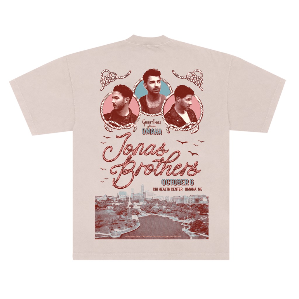 Greetings From Your Hometown Omaha, NE Tee – Jonas Brothers - Main Image