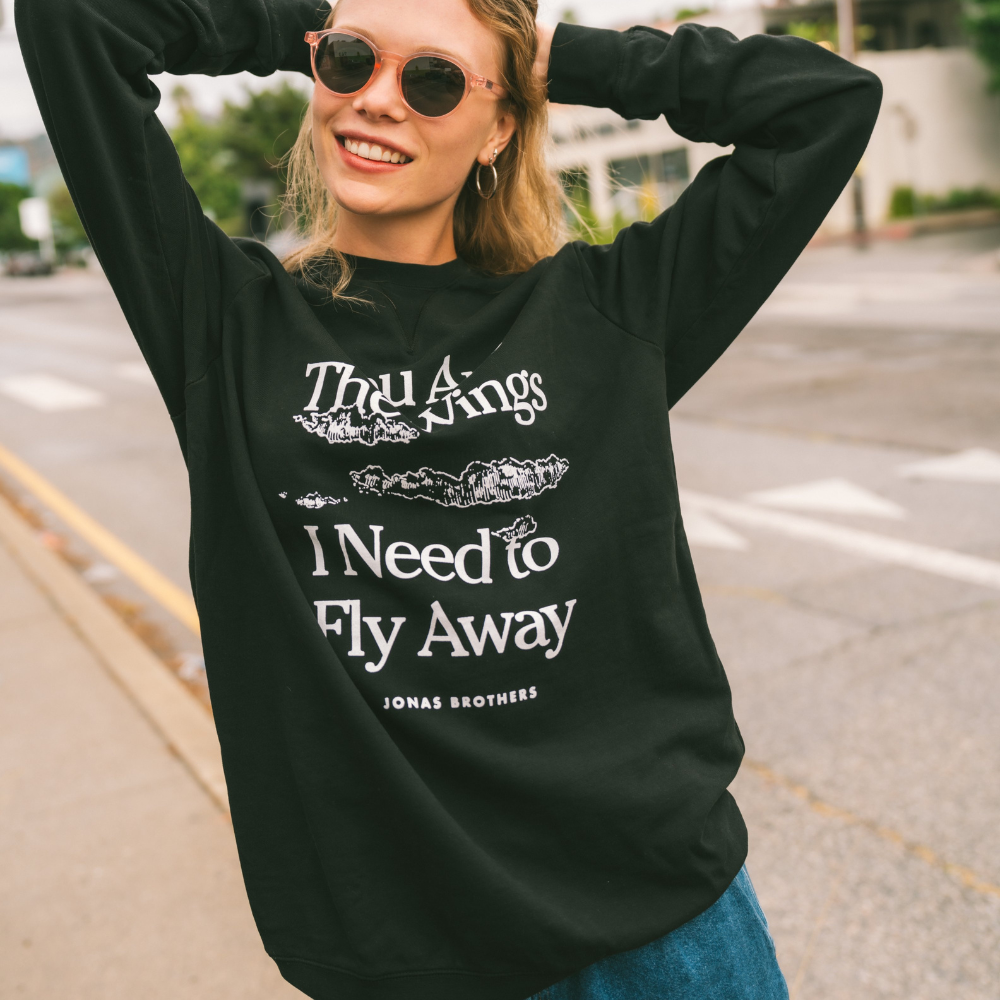 Limitierte Auflage – „You are the Wings“-Sweatshirt – Schwarz
