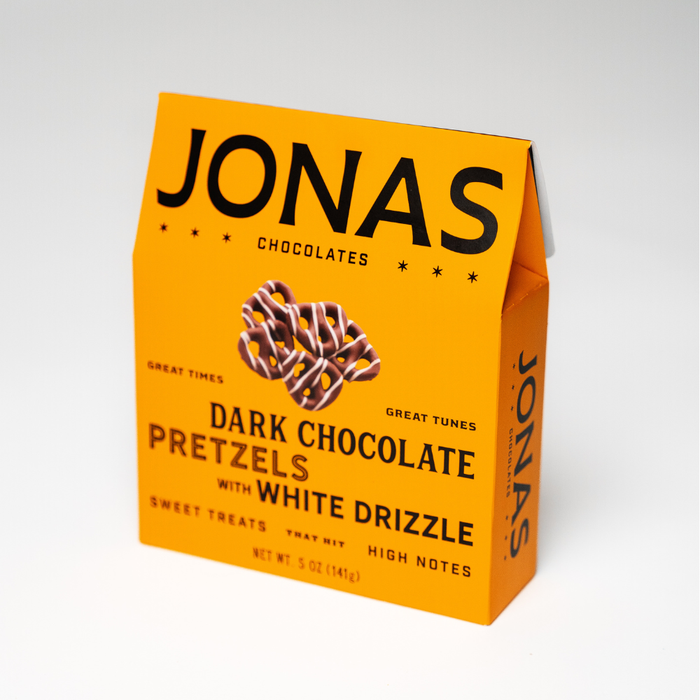 JONAS Chocolates - Dunkle Schokoladenbrezeln - 5oz