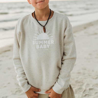 Sommerliches Baby-Kinder-Sweatshirt – Creme