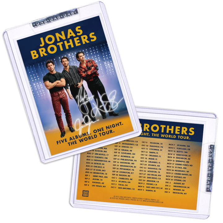 サイン入り　海外雑誌　Jonas Brothers TRADING CARD - SIGNED BY NICK – Jonas Brothers