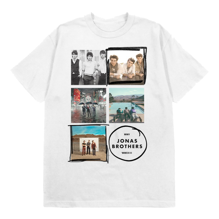 5 ALBUMS WHITE TEE - AU