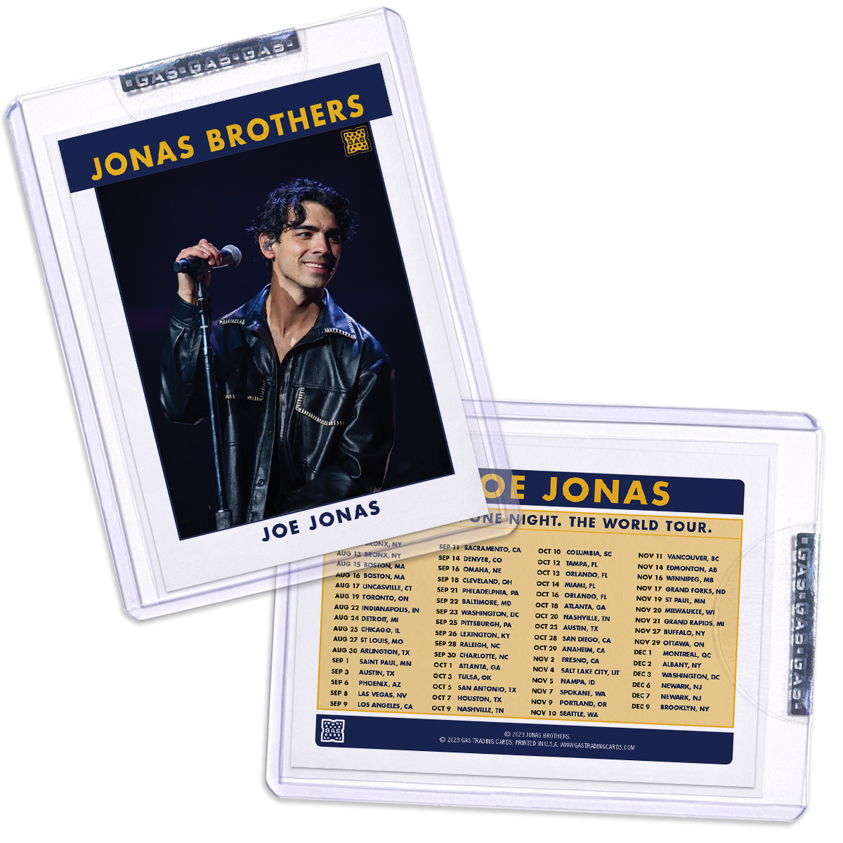 Tarjeta coleccionable de Joe Jonas n.° 3