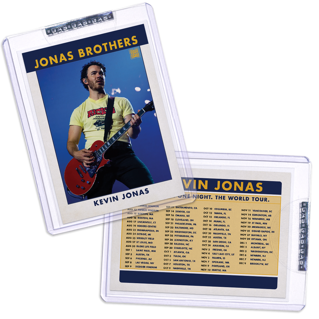 サイン入り　海外雑誌　Jonas Brothers Kevin Jonas Trading Card # 8 – Jonas Brothers