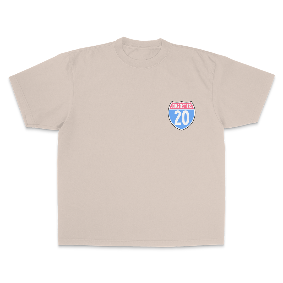Greeting's From Your Hometown Route 20 Tour Tee – Jonas Brothers