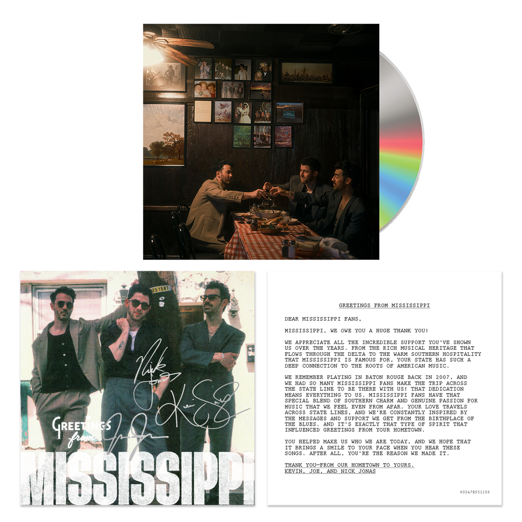 Greetings From Your Hometown Signed CD - Mississippi – Jonas
