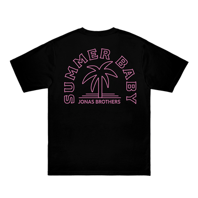 Camiseta Summer Baby Palm - Negro