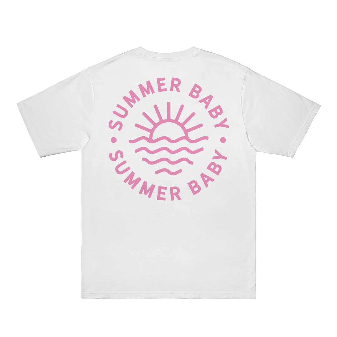 Camiseta Summer Baby Sunrise - Blanco