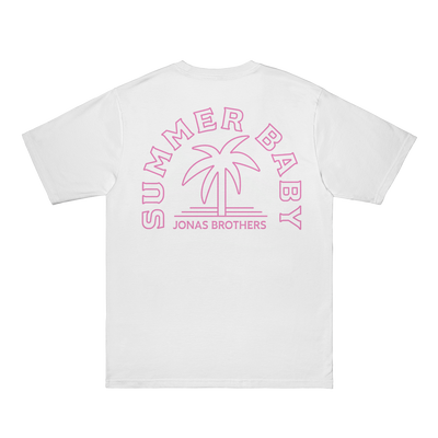 Sommer-Baby-Palm-T-Shirt – Weiß