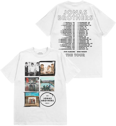 5 ALBUMS WHITE TEE - AU