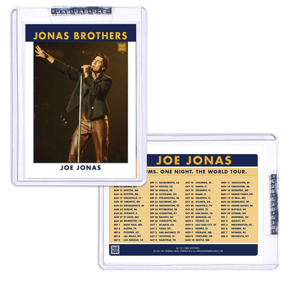 Tarjeta coleccionable de Joe Jonas n.° 2