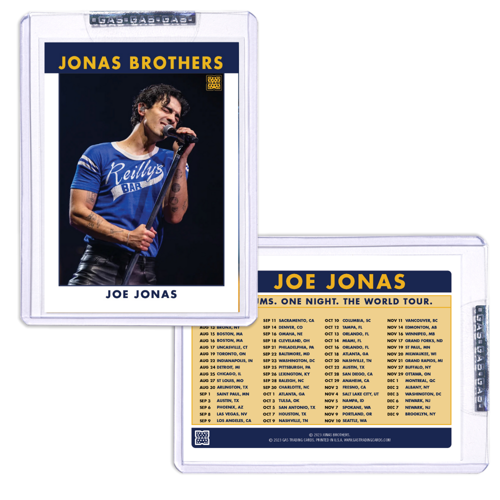 Joe Jonas Trading Card # 1
