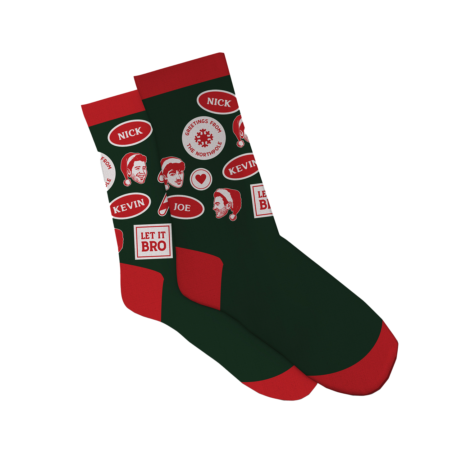 Christmas Stamp Socks