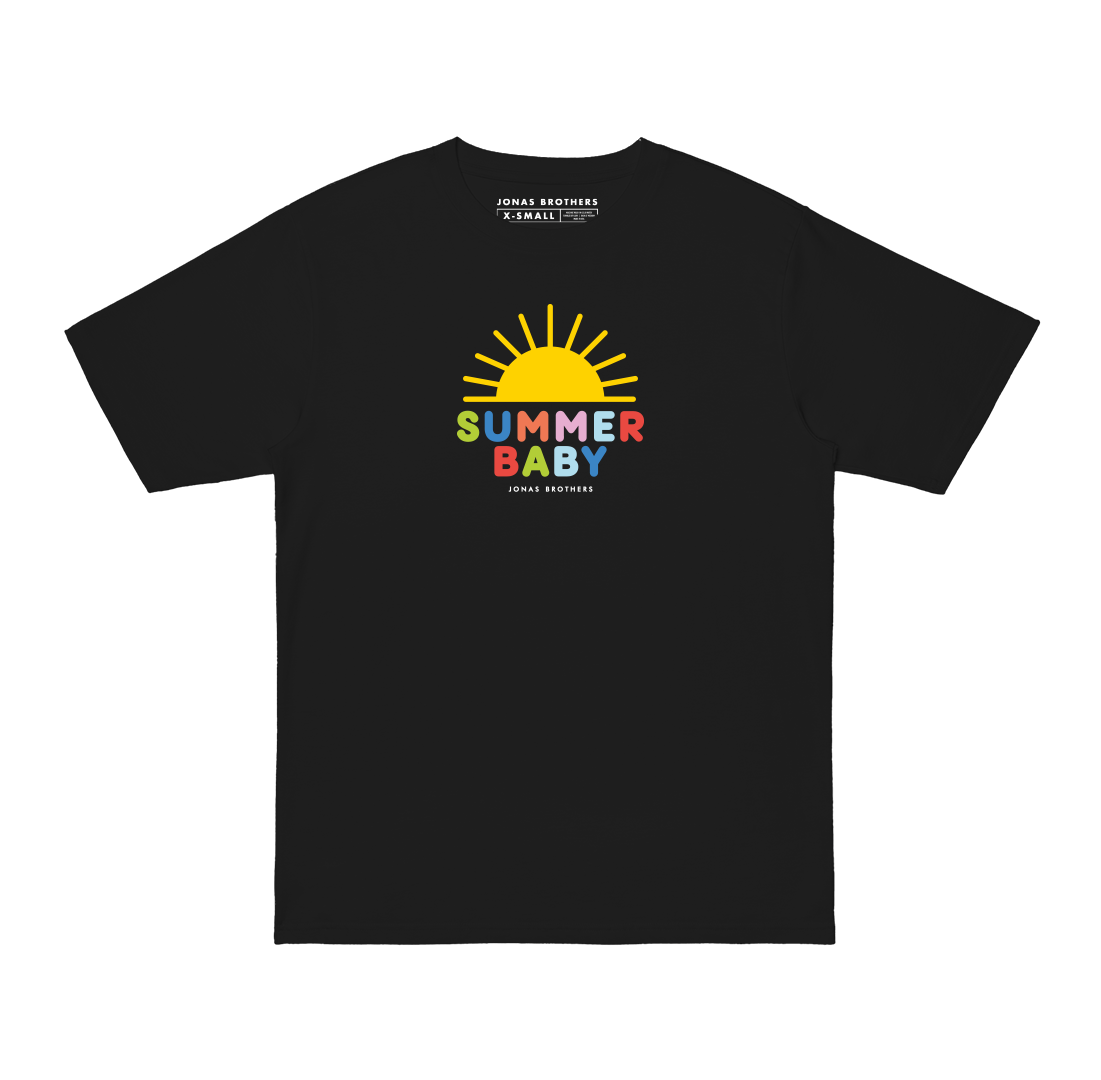Sommer-Baby-T-Shirt – Schwarz