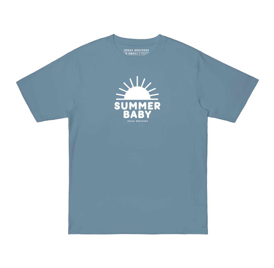 Sommer-Baby-T-Shirt – Blau