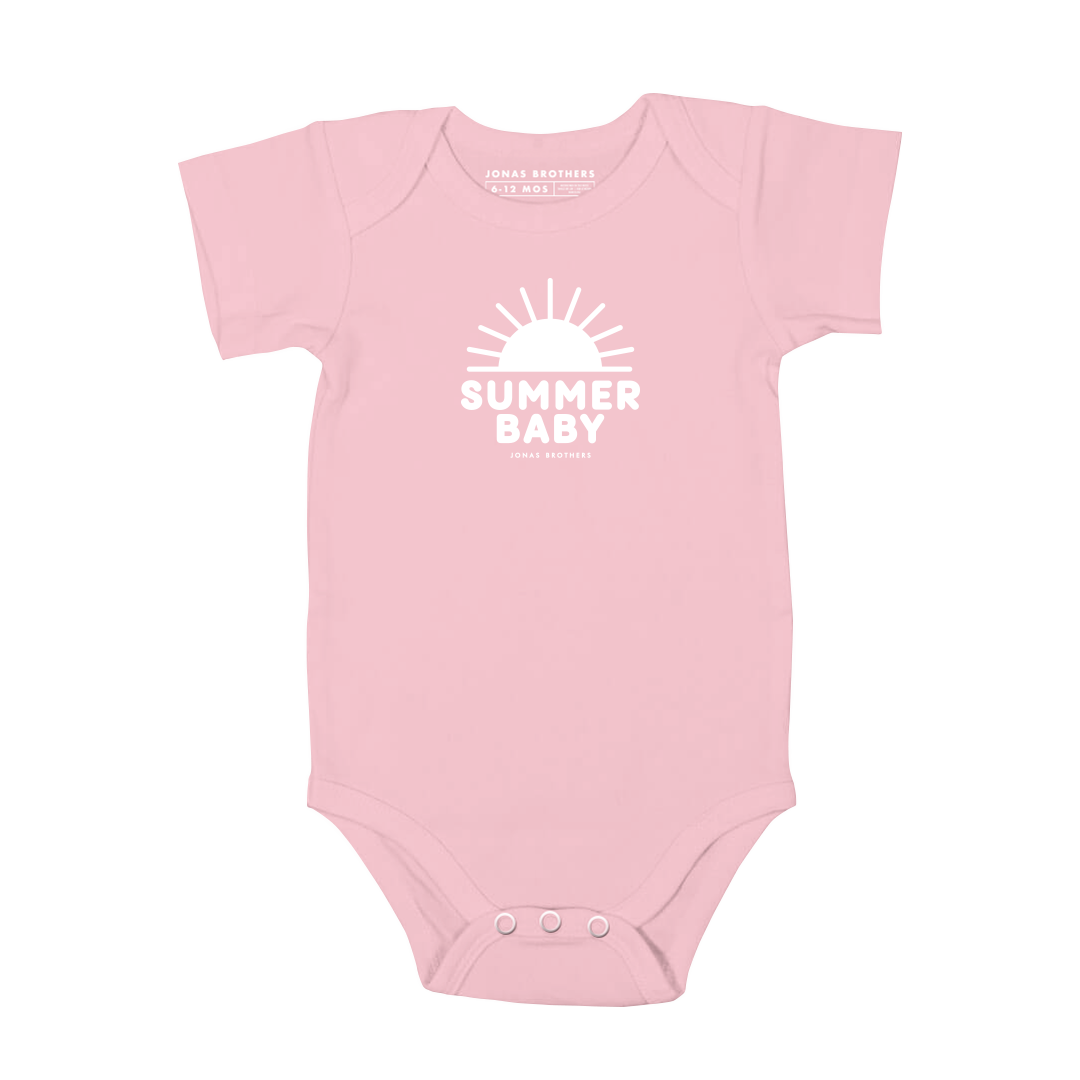 Sommer-Baby-Strampler – Rosa