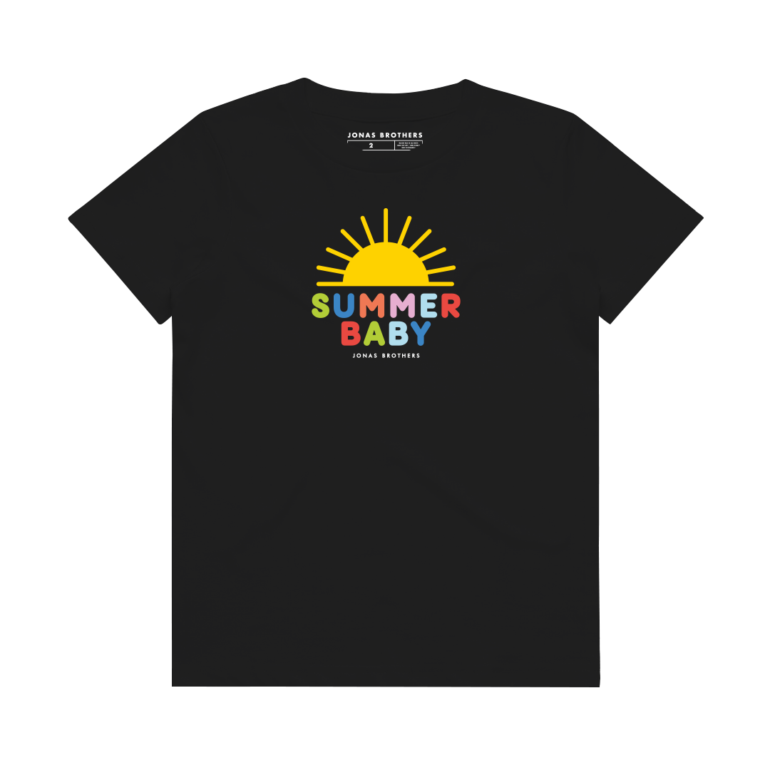 Sommer-Baby-Kinder-T-Shirt – Schwarz