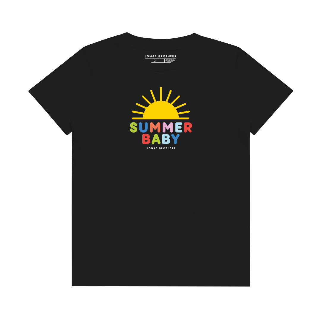 summer infant logo Summer Baby Kids T-Shirt - Black
