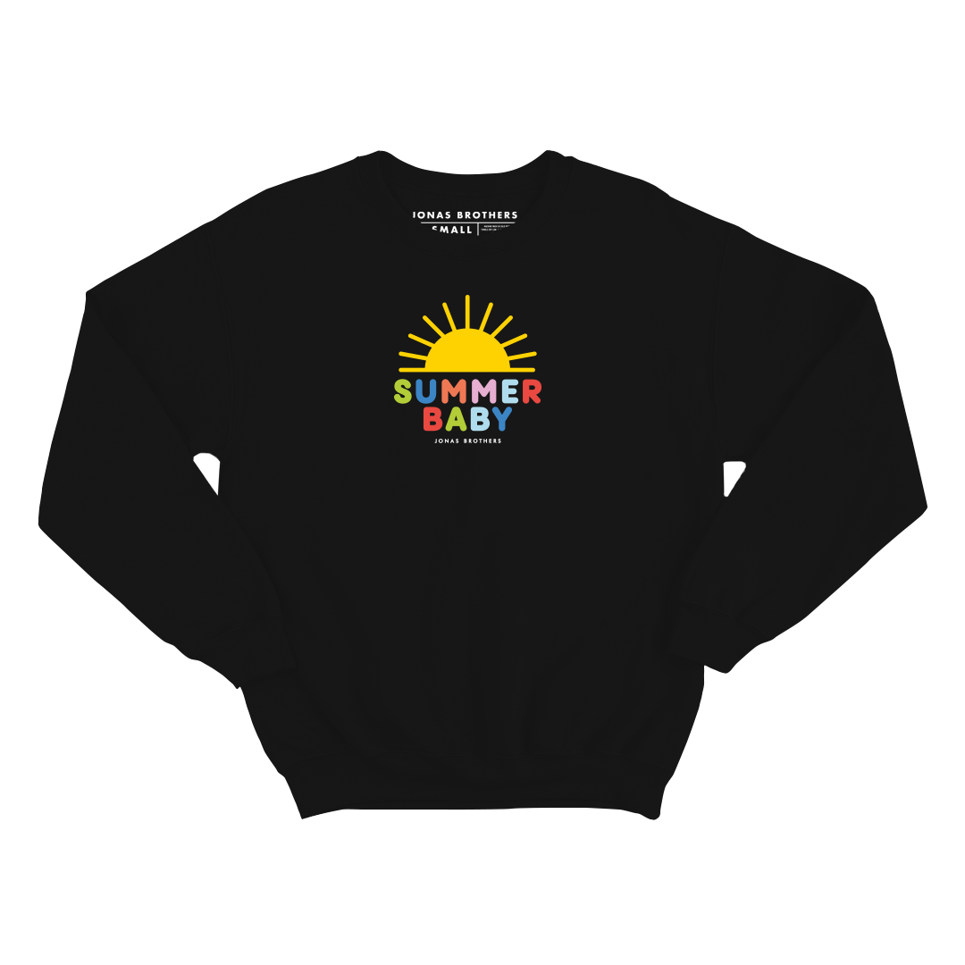 Sommer-Baby-Sweatshirt – Schwarz 