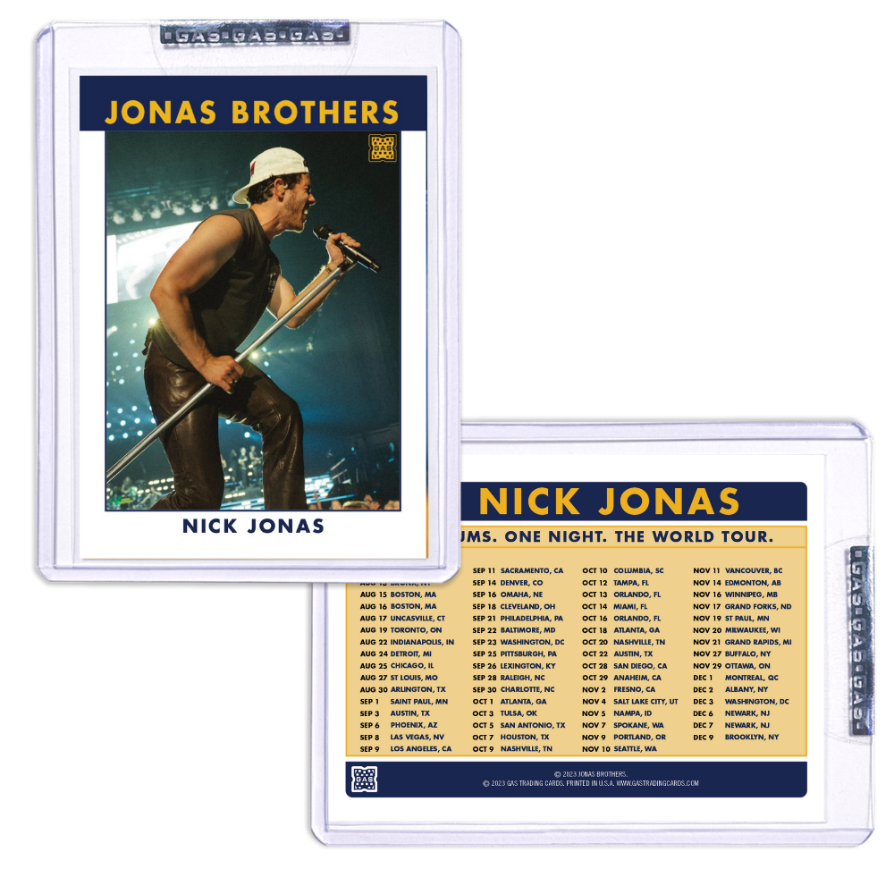 Nick Jonas Trading Card # 1