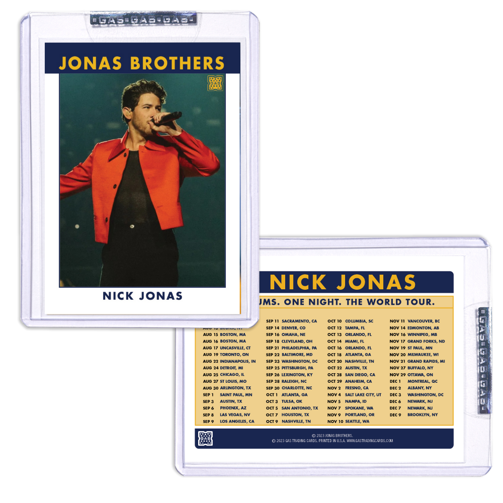 Tarjeta coleccionable de Nick Jonas n.° 2