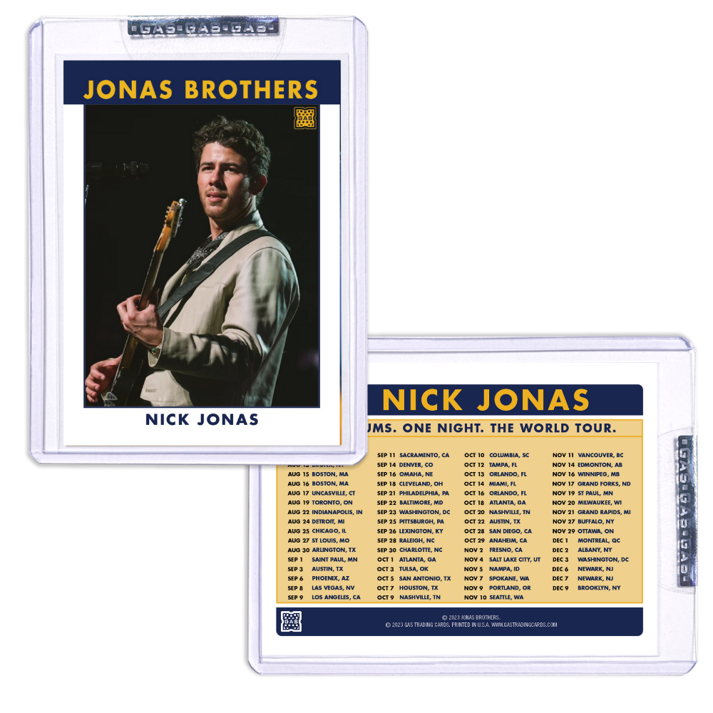 Nick Jonas Trading Card # 3