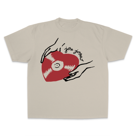 Heart Record Tee - Red - UK/EU