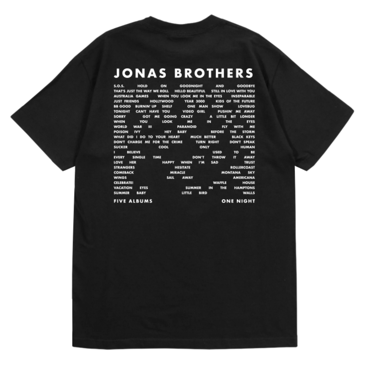 THE TRACKLIST TEE - BLACK - Pop-Up