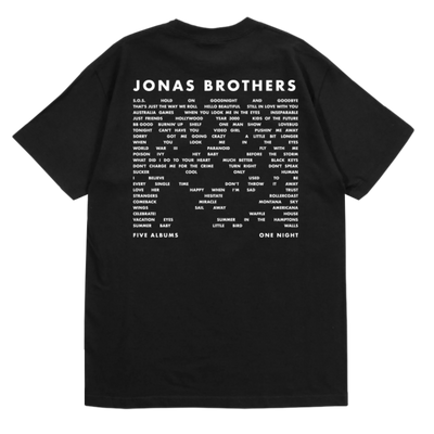 THE TRACKLIST TEE - BLACK - Pop-Up