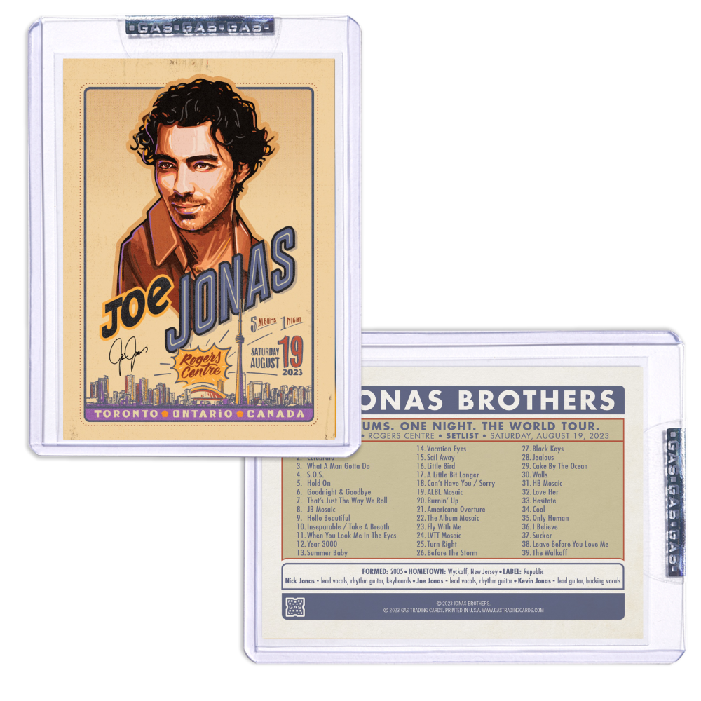 Toronto Joe Jonas Trading Card