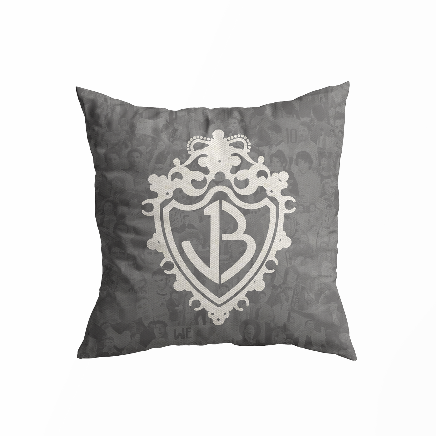 JB Crest Throw Pillow