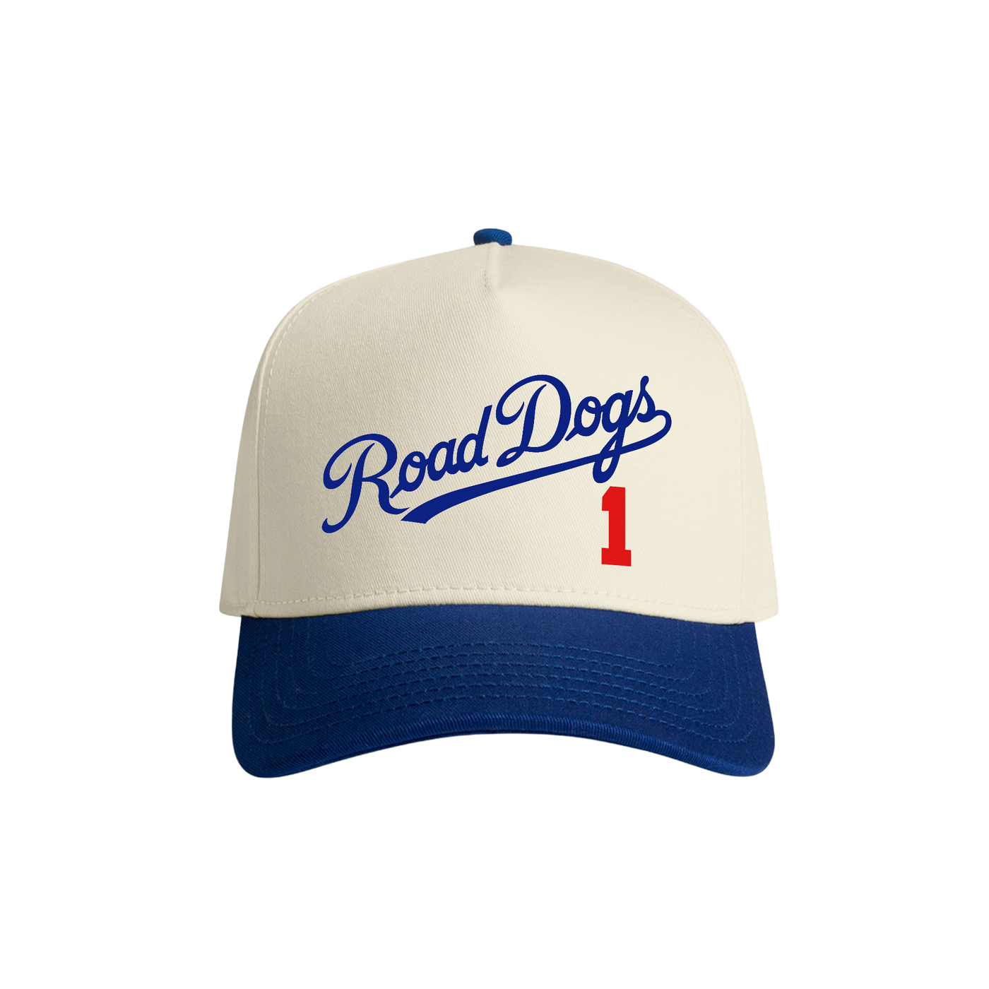 Road Dogs White and Blue Hat