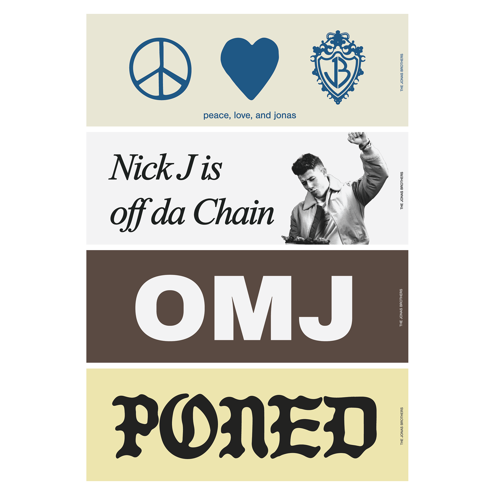 Jonas Throwback Sticker Pack