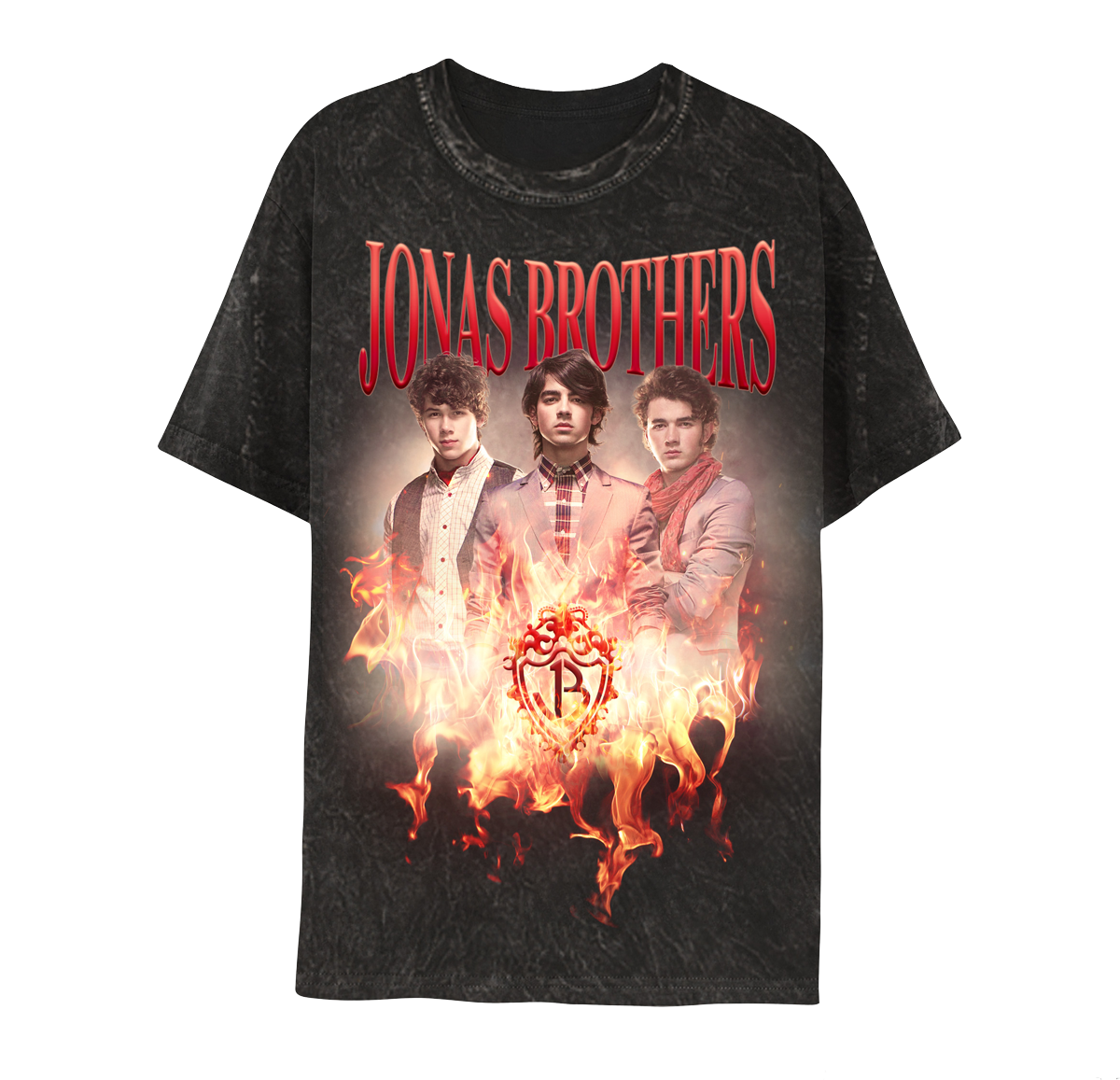 Jonas Brothers Classic Fire Tee - Black - AU