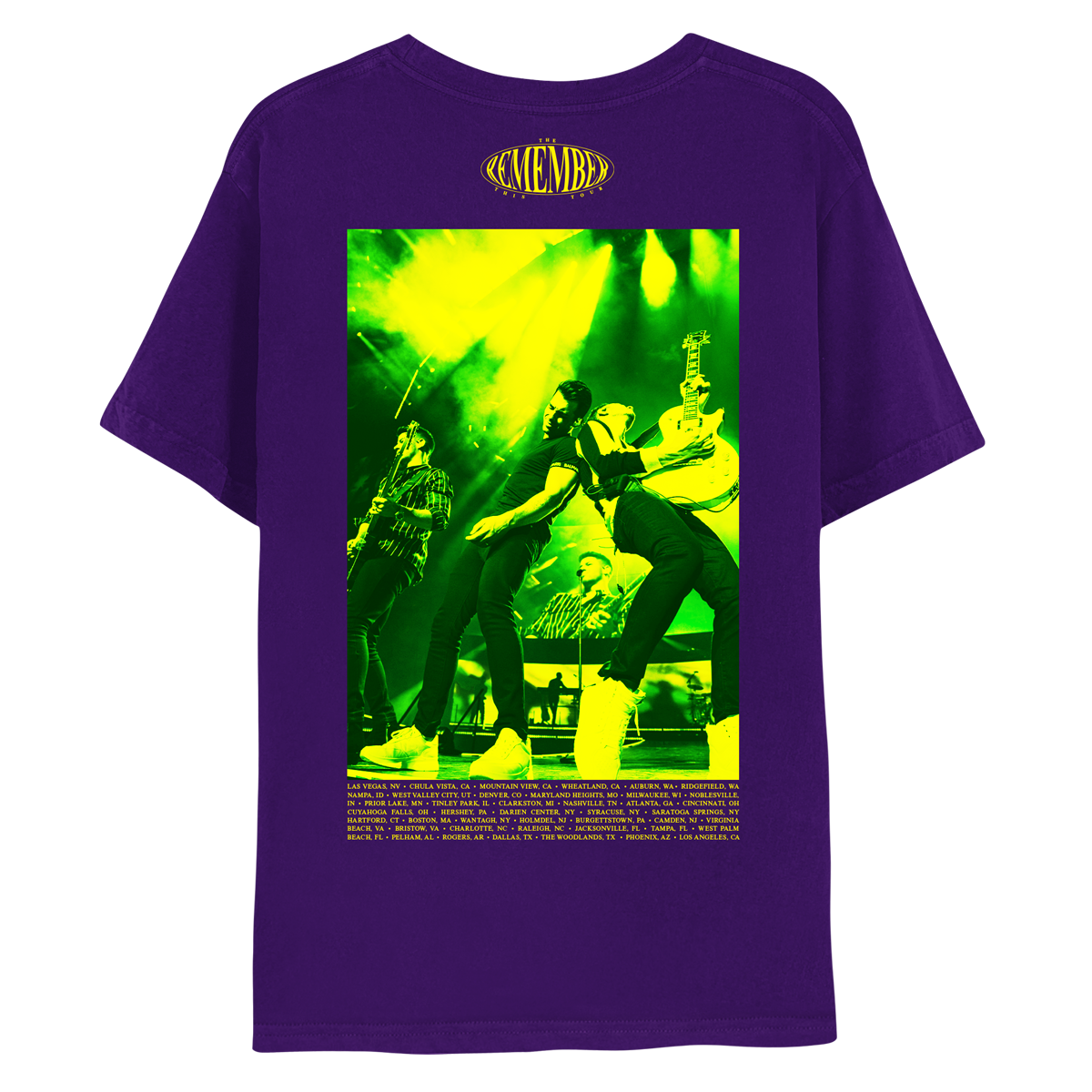 REMEMBER THIS PURPLE TOUR TEE