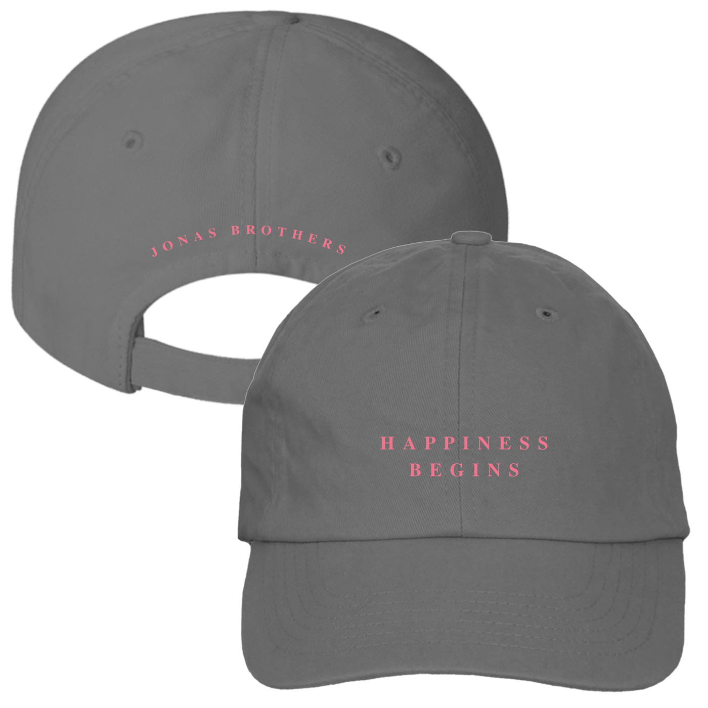HAPPINESS BEGINS HAT - GREY - Jonas Brothers Official