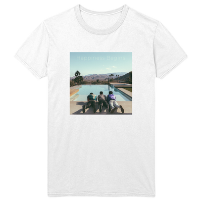 HAPPINESS BEGINS WHITE TEE - Jonas Brothers Official