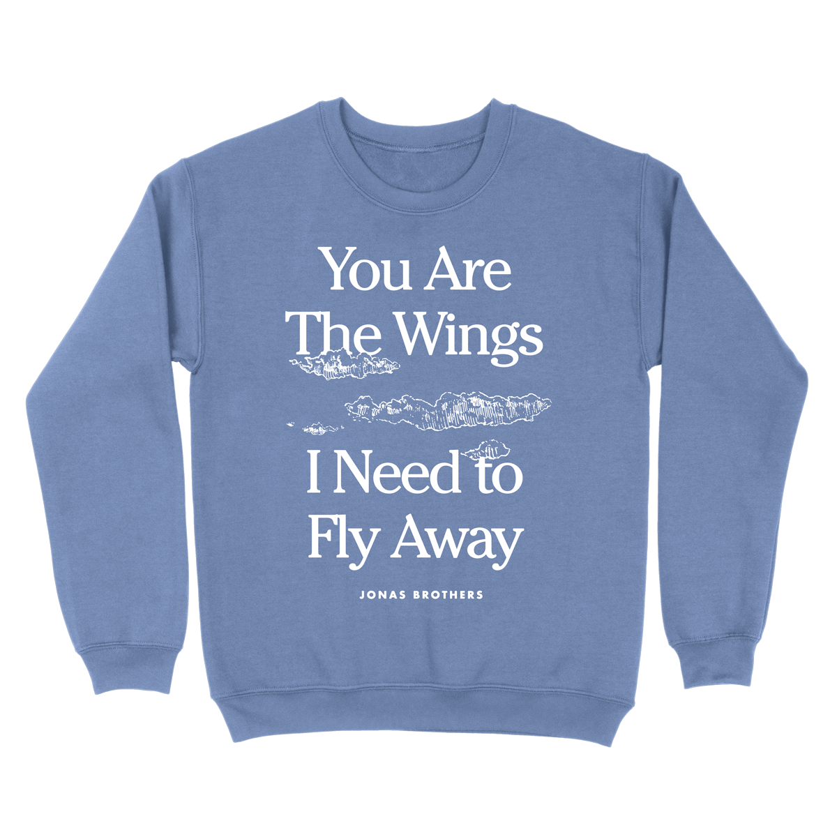 Limitierte Auflage – „You are the Wings“-Sweatshirt – Himmelblau