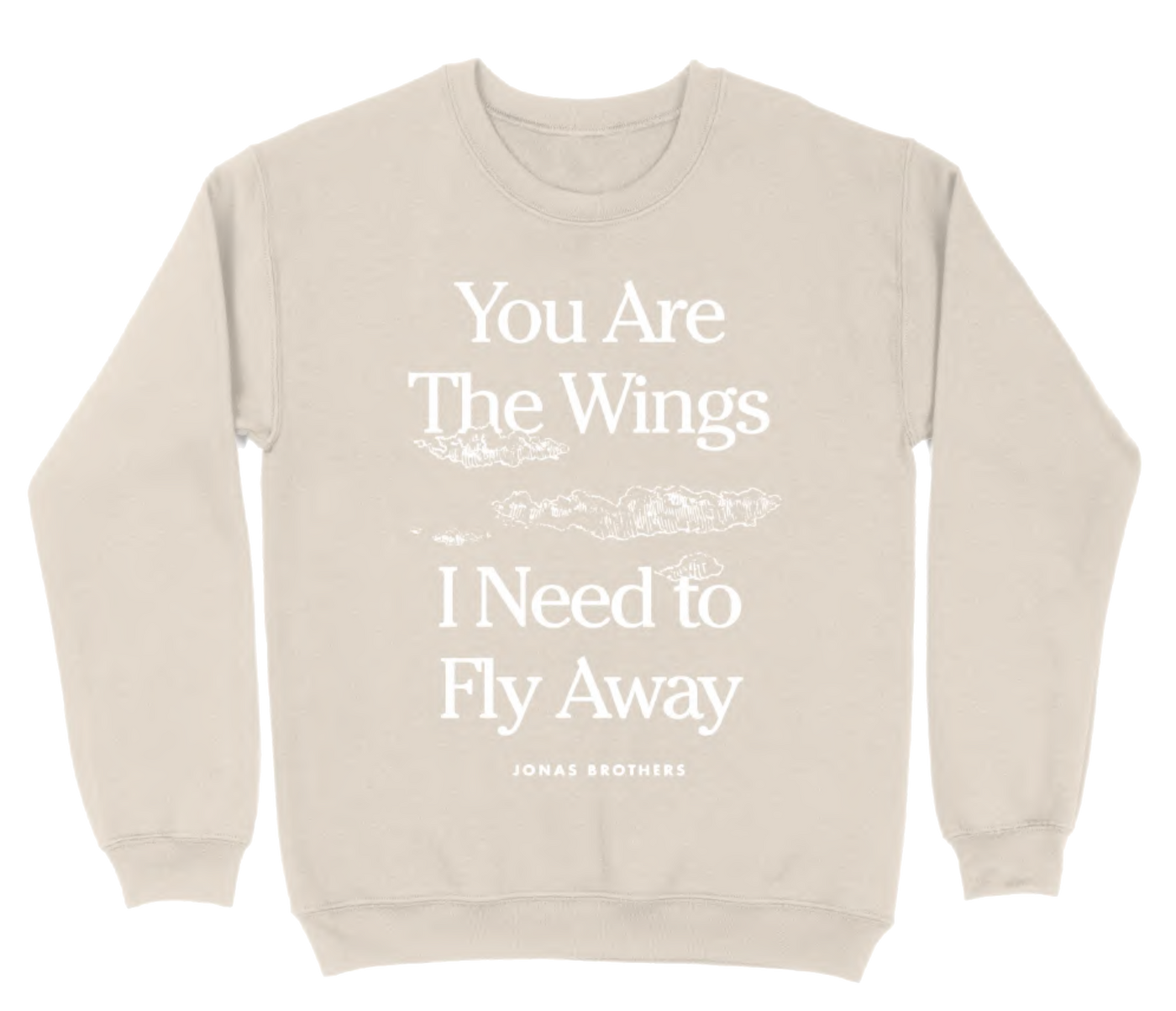 Limitierte Auflage – „You are the Wings“-Sweatshirt – Creme