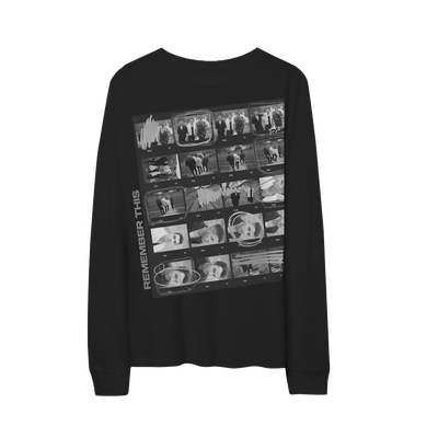 Remember This Long Sleeve Black Tour Tee